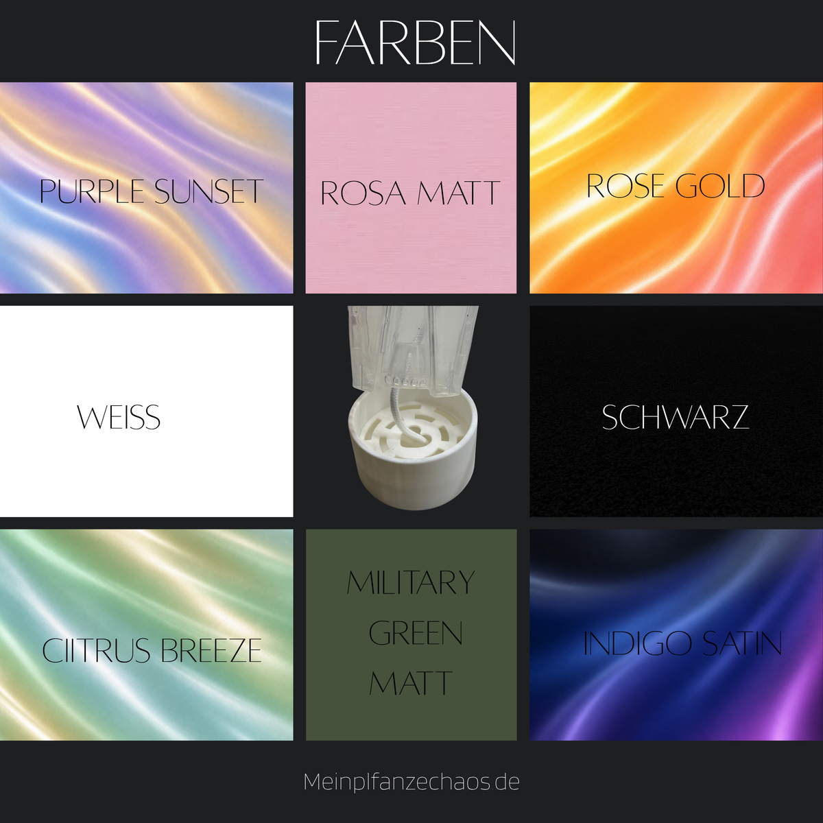 Chaos-Untersetzer mit Reservoir alle Farben